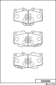 MK Kashiyama D2082M - Jarrupala, levyjarru inparts.fi