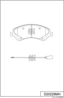 MK Kashiyama D20226MH - Jarrupala, levyjarru inparts.fi