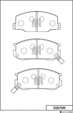 MK Kashiyama D2075M - Jarrupala, levyjarru inparts.fi