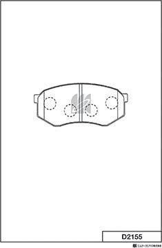 MK Kashiyama D2155 - Jarrupala, levyjarru inparts.fi