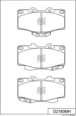 MK Kashiyama D2160MH - Jarrupala, levyjarru inparts.fi