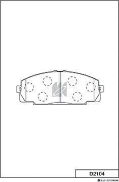 MK Kashiyama D2104 - Jarrupala, levyjarru inparts.fi