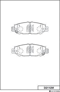 MK Kashiyama D2112M - Jarrupala, levyjarru inparts.fi