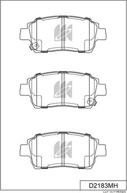 MK Kashiyama D2183MH - Jarrupala, levyjarru inparts.fi