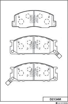 MK Kashiyama D2134M - Jarrupala, levyjarru inparts.fi