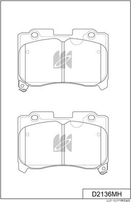 MK Kashiyama D2136MH - Jarrupala, levyjarru inparts.fi