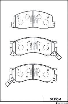 MK Kashiyama D2138M - Jarrupala, levyjarru inparts.fi