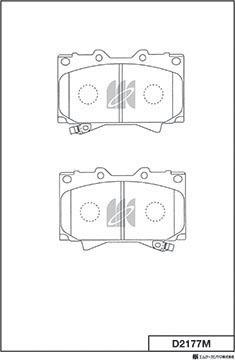 MK Kashiyama D2177M - Jarrupala, levyjarru inparts.fi