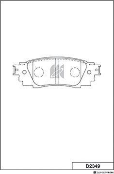 MK Kashiyama D2349 - Jarrupala, levyjarru inparts.fi