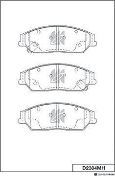 MK Kashiyama D2304MH - Jarrupala, levyjarru inparts.fi