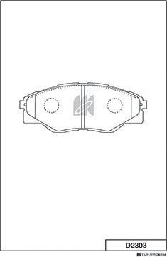 MK Kashiyama D2303 - Jarrupala, levyjarru inparts.fi