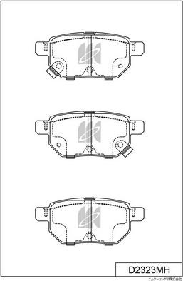 MK Kashiyama D2323MH - Jarrupala, levyjarru inparts.fi