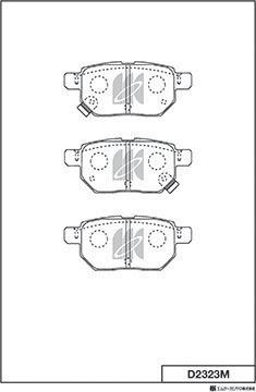 MK Kashiyama D2323M - Jarrupala, levyjarru inparts.fi