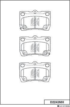 MK Kashiyama D2243MH - Jarrupala, levyjarru inparts.fi