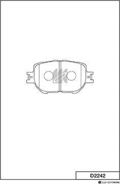 MK Kashiyama D2242 - Jarrupala, levyjarru inparts.fi