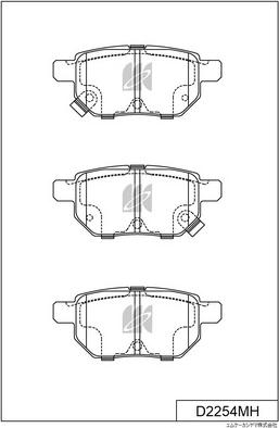 MK Kashiyama D2254MH - Jarrupala, levyjarru inparts.fi