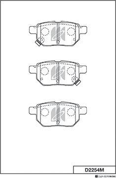 MK Kashiyama D2254M - Jarrupala, levyjarru inparts.fi