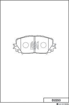 MK Kashiyama D2253 - Jarrupala, levyjarru inparts.fi