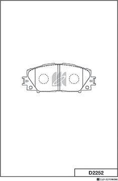 MK Kashiyama D2252 - Jarrupala, levyjarru inparts.fi