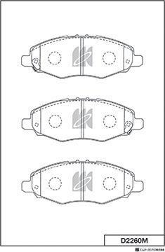 MK Kashiyama D2260M - Jarrupala, levyjarru inparts.fi