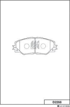 MK Kashiyama D2268 - Jarrupala, levyjarru inparts.fi