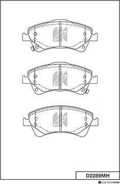 MK Kashiyama D2289MH - Jarrupala, levyjarru inparts.fi