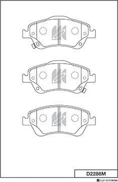 MK Kashiyama D2286M - Jarrupala, levyjarru inparts.fi