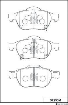 MK Kashiyama D2236M - Jarrupala, levyjarru inparts.fi