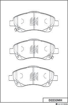 MK Kashiyama D2233MH - Jarrupala, levyjarru inparts.fi