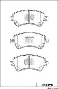 MK Kashiyama D2224MH - Jarrupala, levyjarru inparts.fi