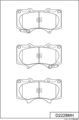 MK Kashiyama D2228MH - Jarrupala, levyjarru inparts.fi