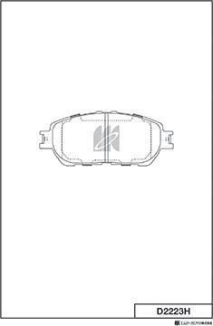 MK Kashiyama D2223H - Jarrupala, levyjarru inparts.fi