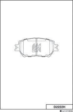 MK Kashiyama D2222H - Jarrupala, levyjarru inparts.fi