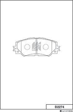 MK Kashiyama D2274 - Jarrupala, levyjarru inparts.fi