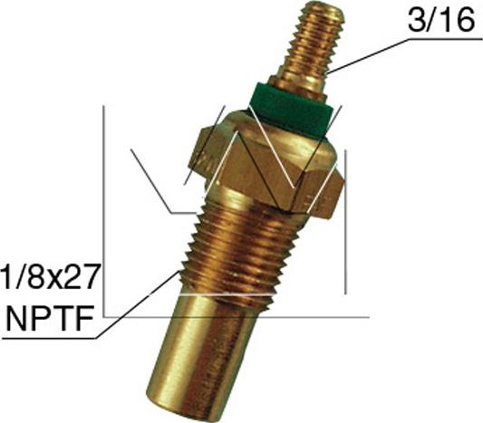 Monark 090600381 - Tunnistin, jäähdytysnesteen lämpötila inparts.fi