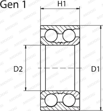 Moog FD-WB-11217 - Pyöränlaakerisarja inparts.fi