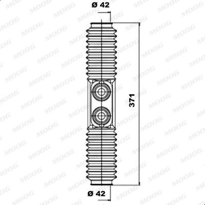 Moog K150042 - Paljekumisarja, ohjaus inparts.fi