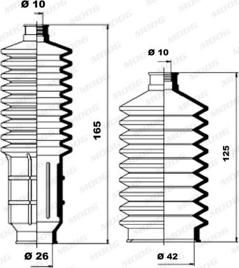 Moog K150061 - Paljekumisarja, ohjaus inparts.fi