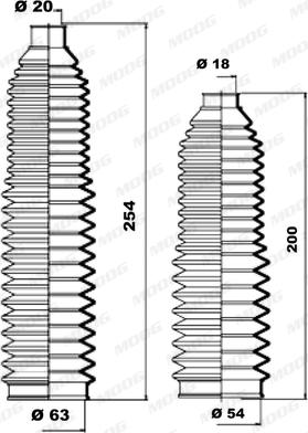 Moog K150139 - Paljekumisarja, ohjaus inparts.fi