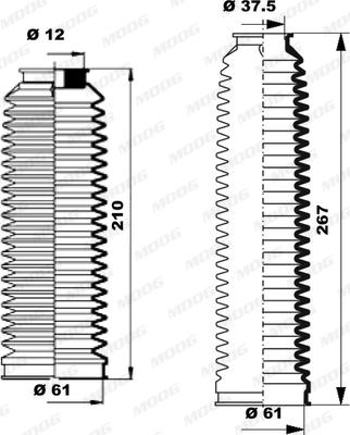 Moog K150259 - Paljekumisarja, ohjaus inparts.fi