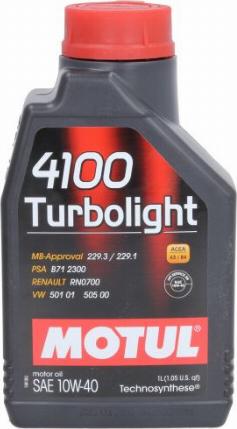 Motul 4100TURBOLIGHT10W401L - Moottoriöljylisäaine inparts.fi