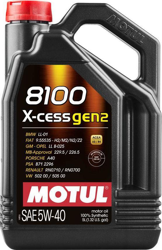 Motul 8100 x-cess 5W-40 - Moottoriöljy inparts.fi