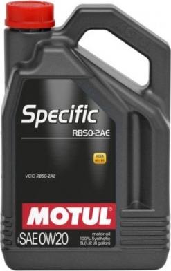 Motul SPECIFIC RBS0-2AE 0W20 5 - Moottoriöljylisäaine inparts.fi