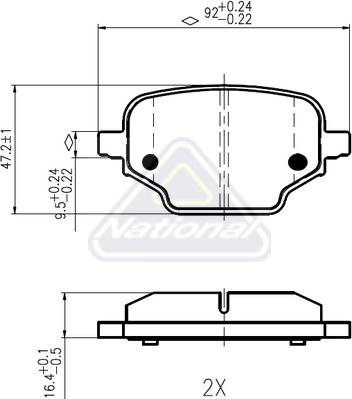 National NP3126 - Jarrupala, levyjarru inparts.fi