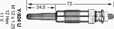 NGK 4950 - Hehkutulppa inparts.fi