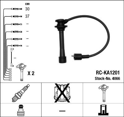 NGK 4066 - Sytytysjohtosarja inparts.fi