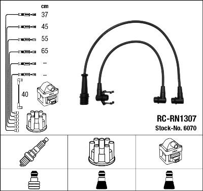 NGK 6070 - Sytytysjohtosarja inparts.fi