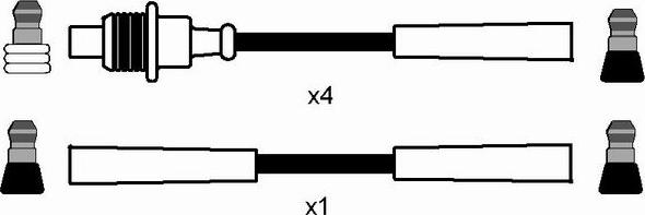 NGK 8495 - Sytytysjohtosarja inparts.fi