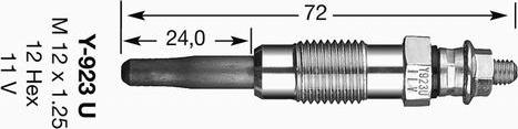 NGK 3380 - Hehkutulppa inparts.fi