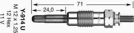 NGK 2643 - Hehkutulppa inparts.fi